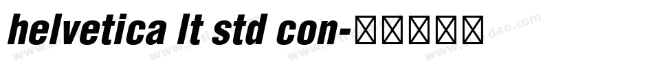helvetica lt std con字体转换